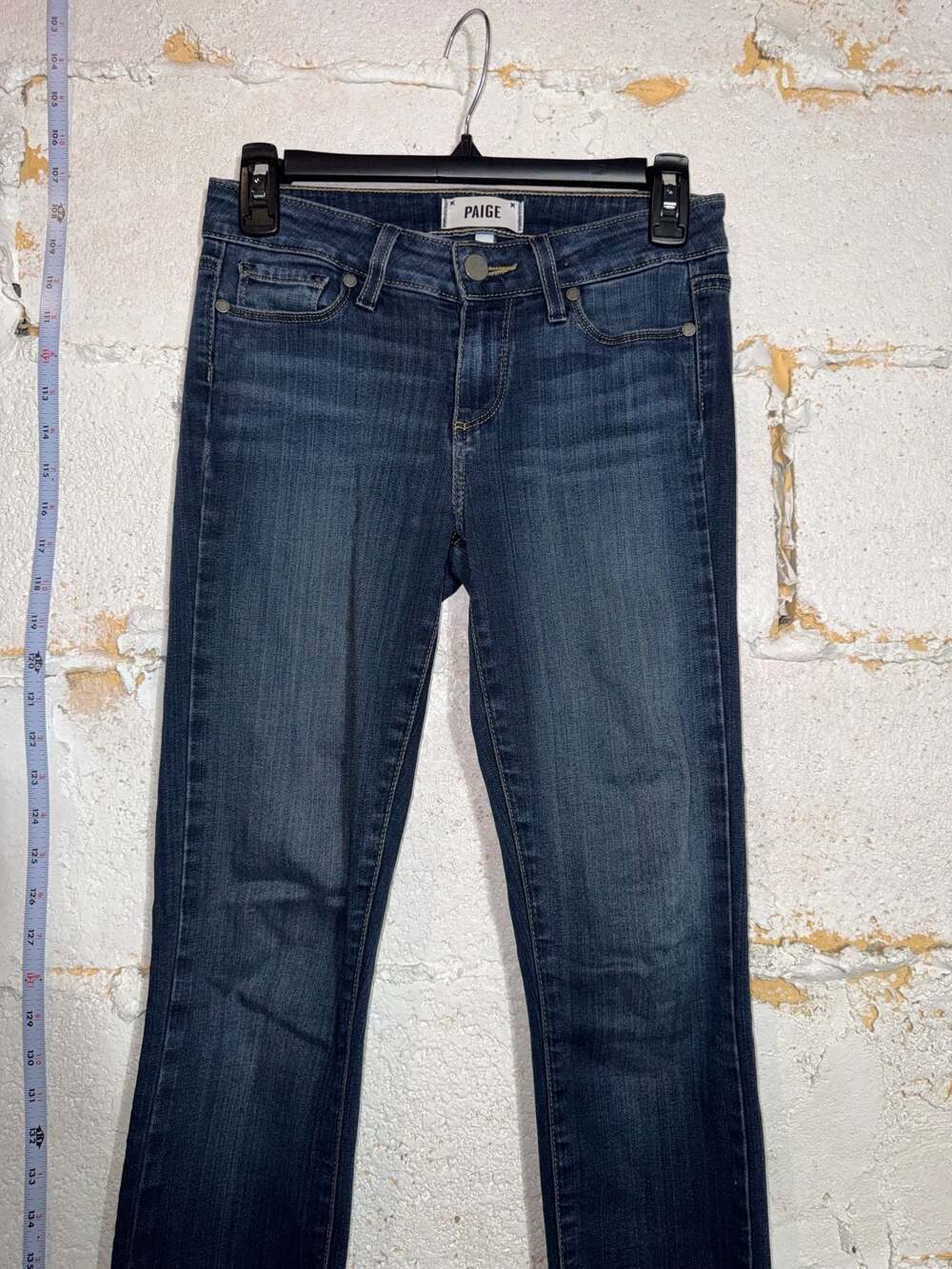 PAIGE Skyline Skinny Jeans Dark Wash Size 25 - Picture 3 of 7